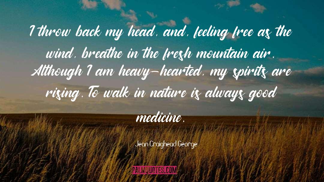 Good Medicine quotes by Jean Craighead George