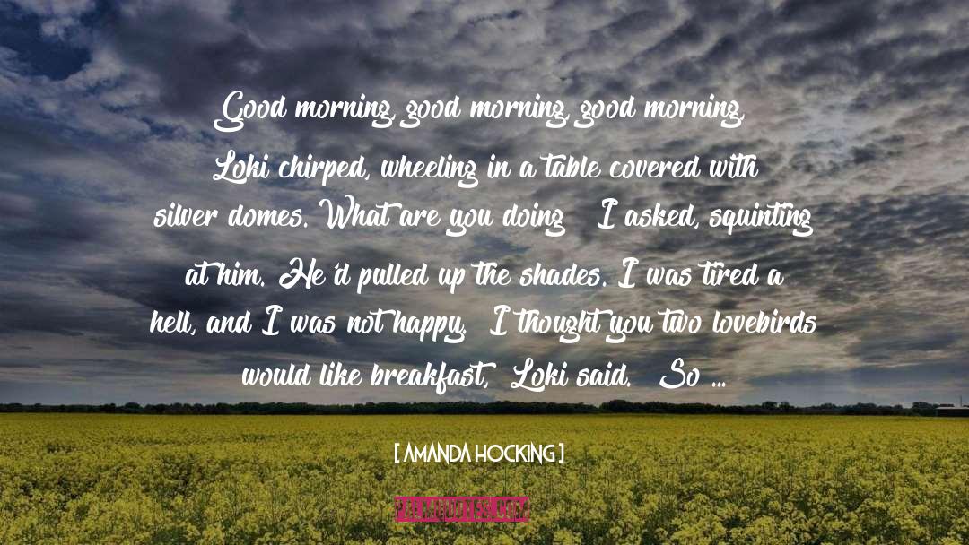 Good Morning quotes by Amanda Hocking