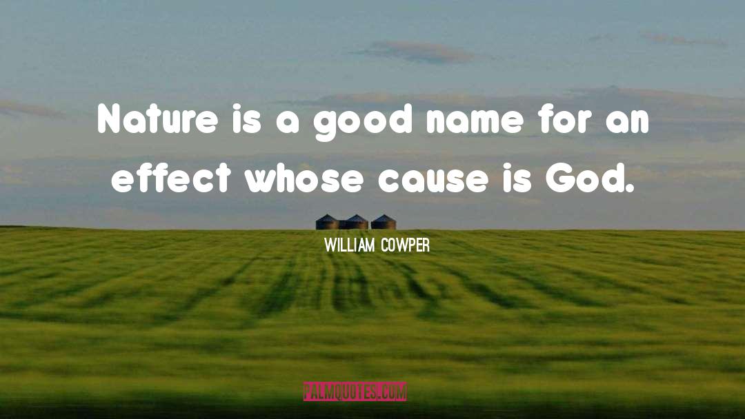 Good Name quotes by William Cowper