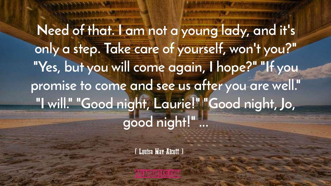 Good Night And Good Luck quotes by Louisa May Alcott