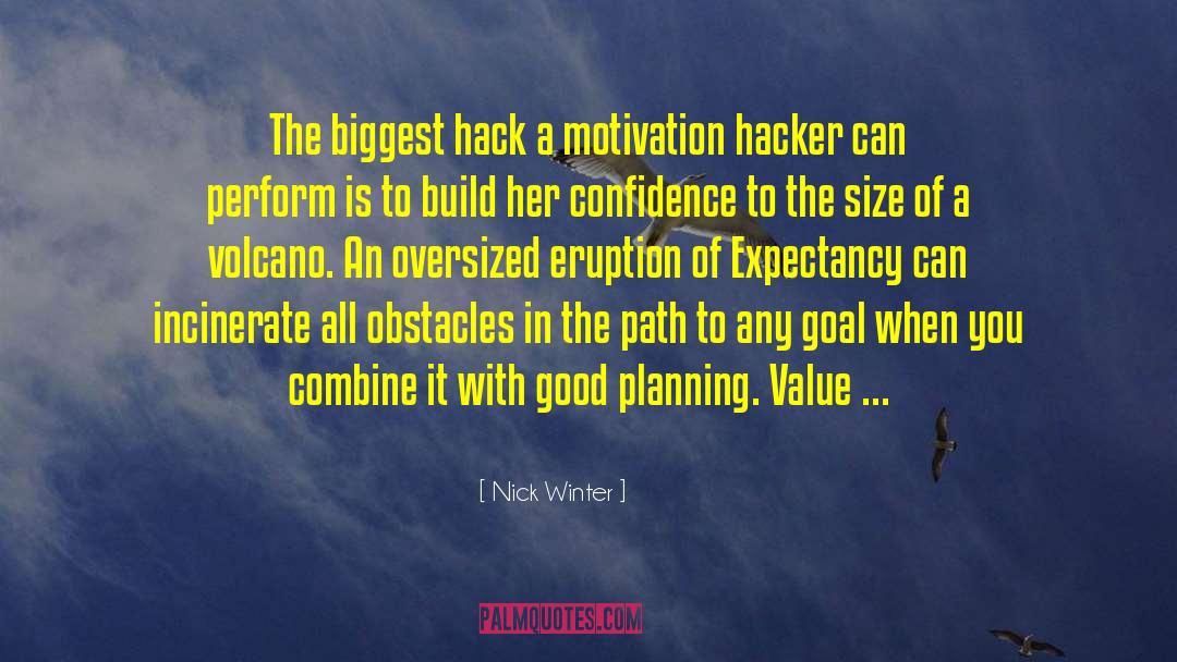 Good Planning quotes by Nick Winter