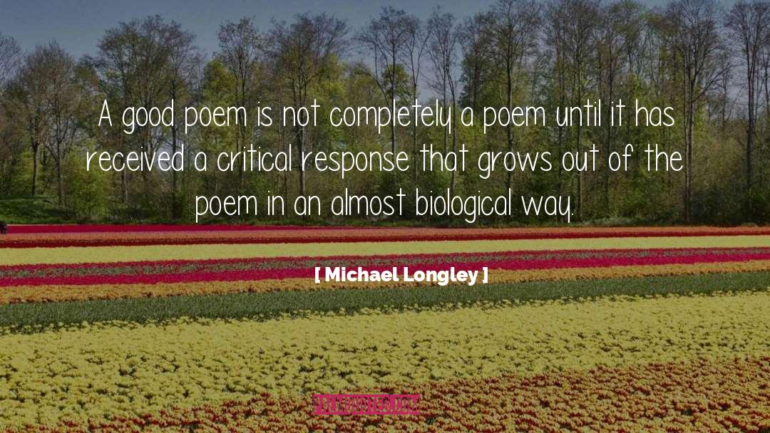 Good Poem Dog quotes by Michael Longley