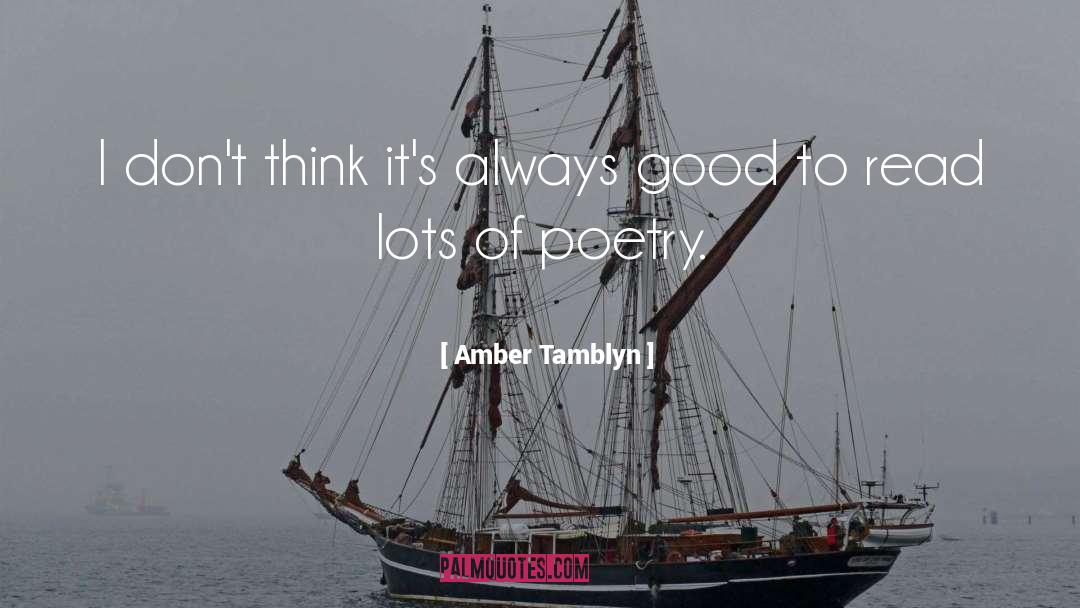 Good Poetry quotes by Amber Tamblyn