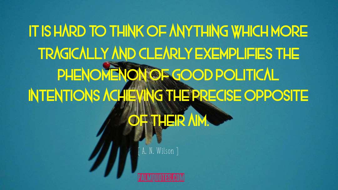 Good Political quotes by A. N. Wilson