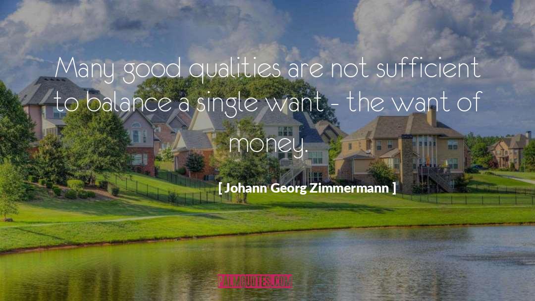 Good Qualities quotes by Johann Georg Zimmermann