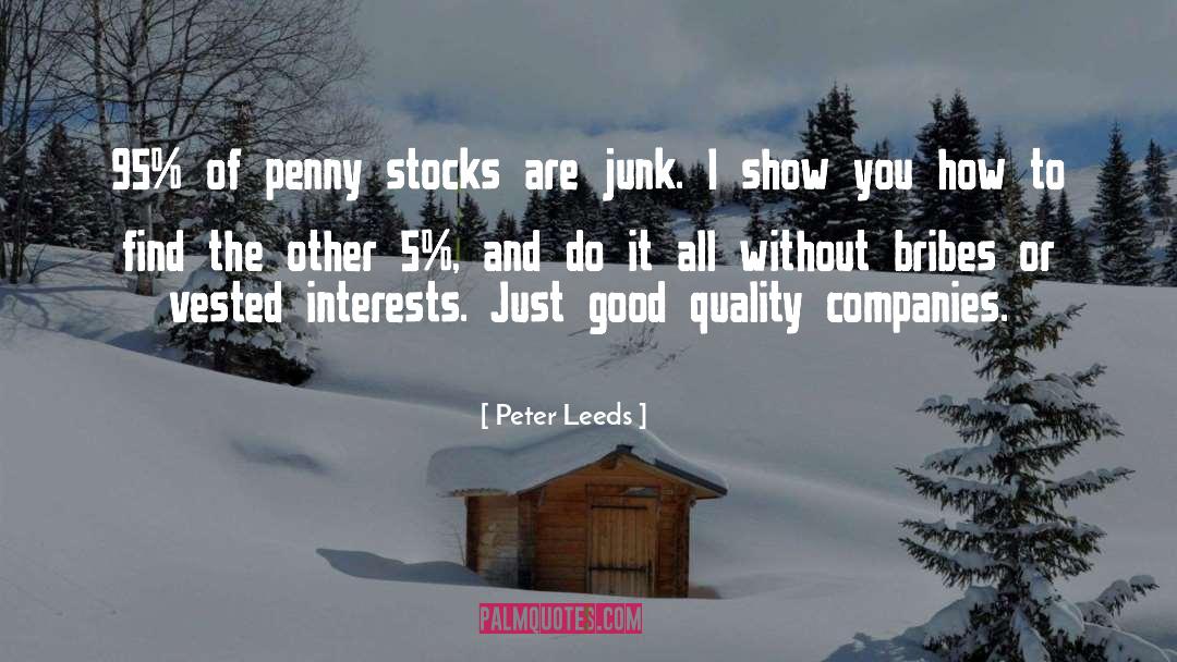 Good Quality quotes by Peter Leeds