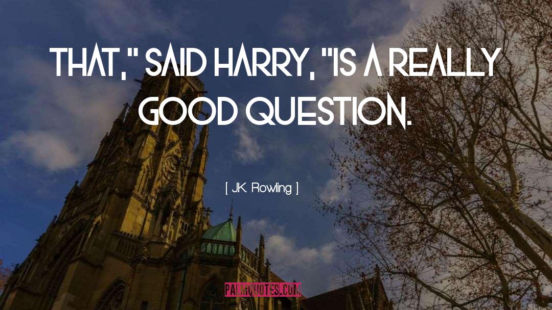 Good Question quotes by J.K. Rowling