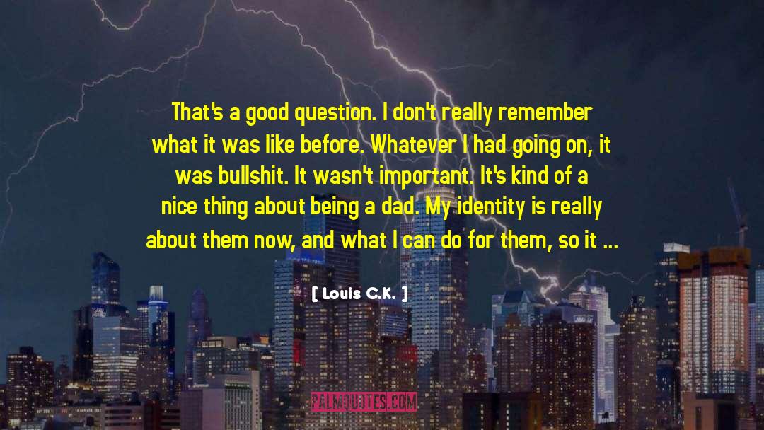 Good Questions quotes by Louis C.K.