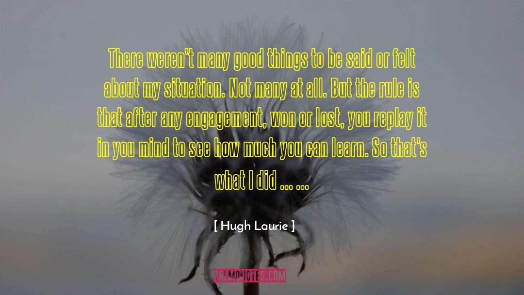 Good Read quotes by Hugh Laurie