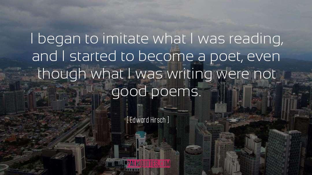 Good Reading quotes by Edward Hirsch