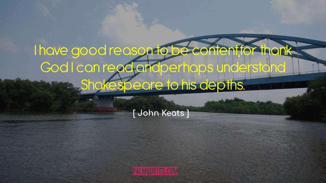 Good Reason quotes by John Keats