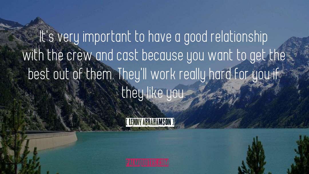 Good Relationship quotes by Lenny Abrahamson