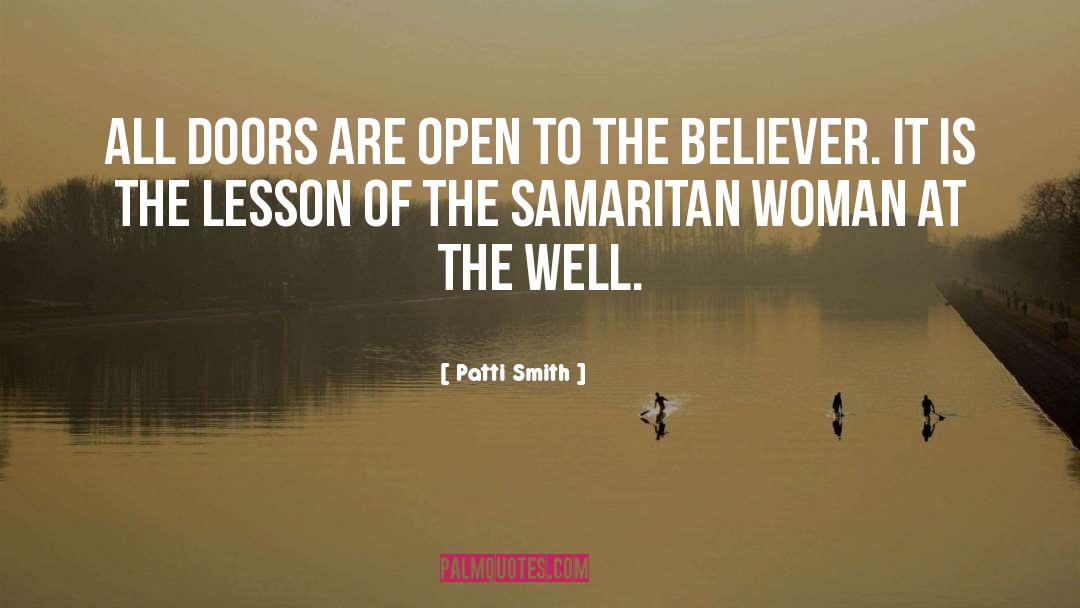 Good Samaritan Inspirational quotes by Patti Smith