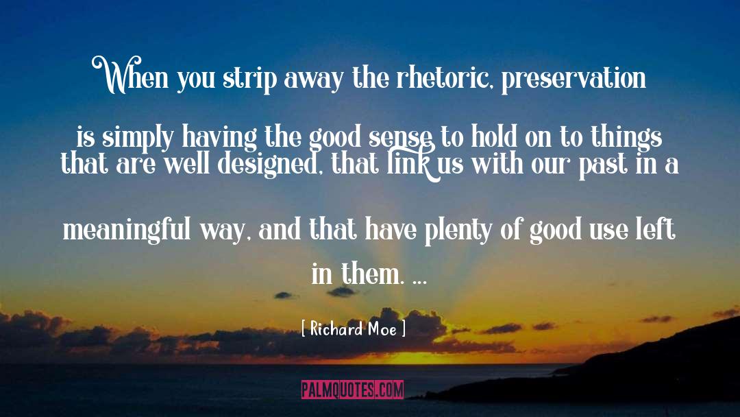 Good Sense quotes by Richard Moe