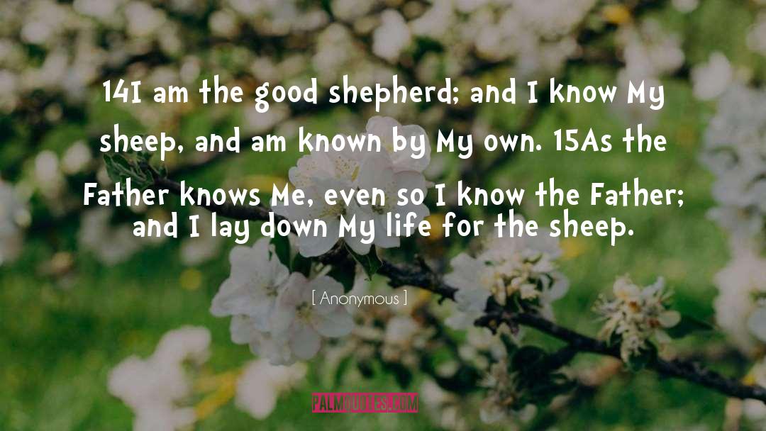 Good Shepherd quotes by Anonymous
