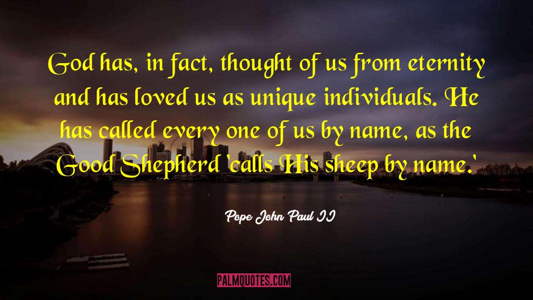 Good Shepherd quotes by Pope John Paul II