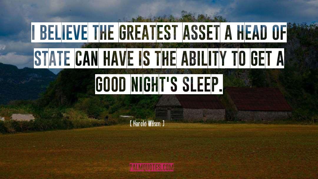 Good Sleep quotes by Harold Wilson