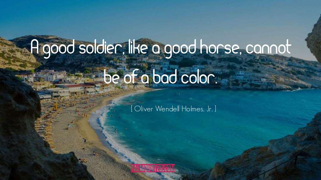 Good Soldiers quotes by Oliver Wendell Holmes, Jr.