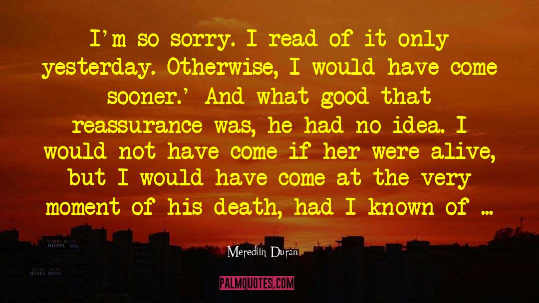 Good Sorry quotes by Meredith Duran