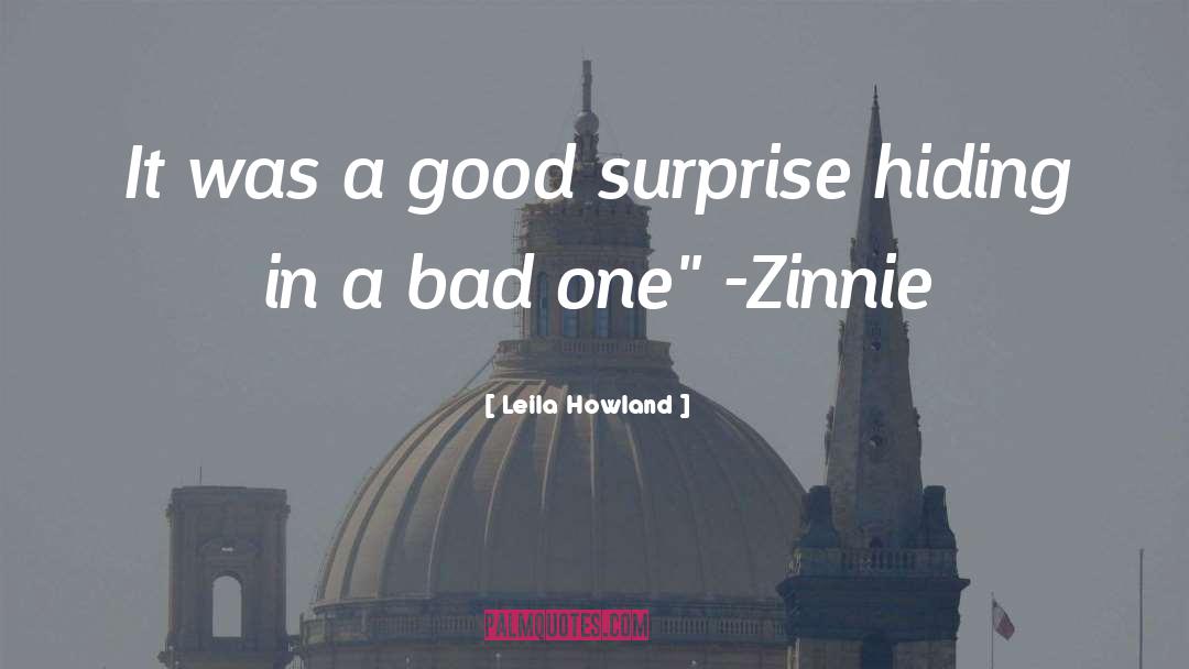 Good Surprise quotes by Leila Howland