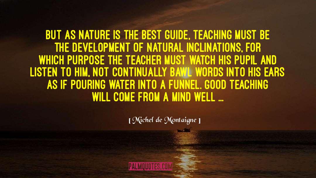 Good Teaching quotes by Michel De Montaigne
