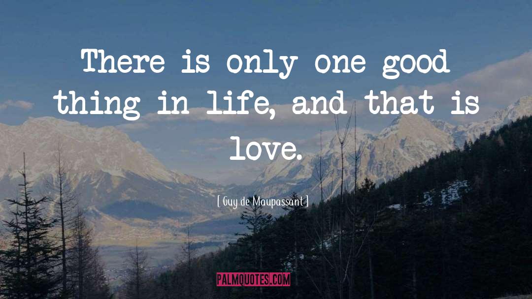 Good Things In Life quotes by Guy De Maupassant