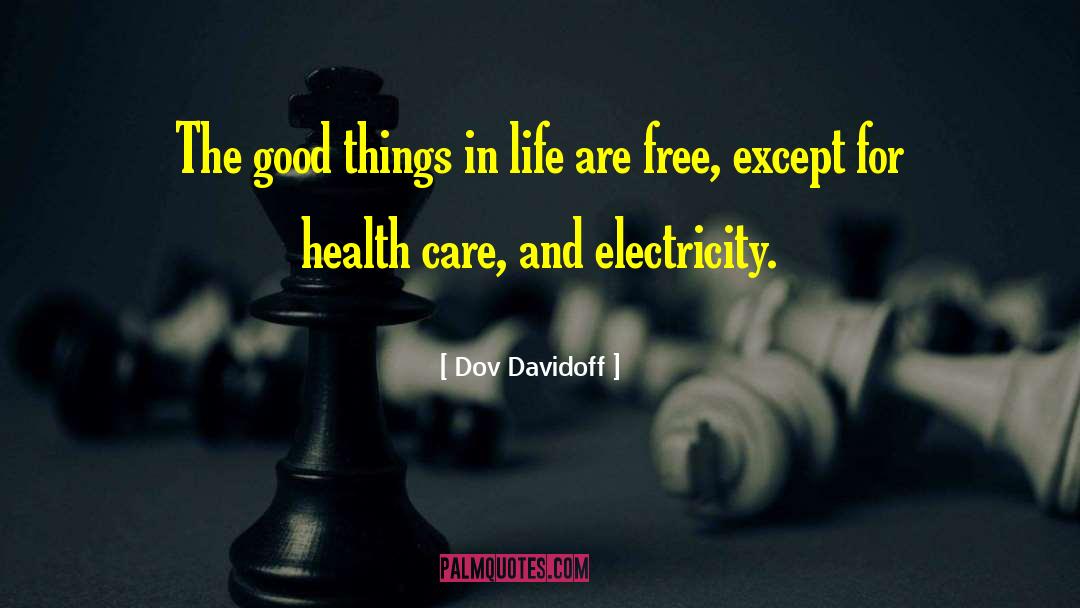 Good Things In Life quotes by Dov Davidoff