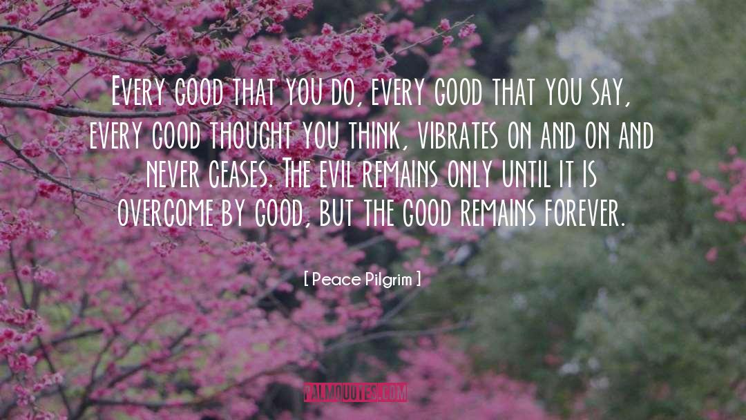 Good Thought quotes by Peace Pilgrim