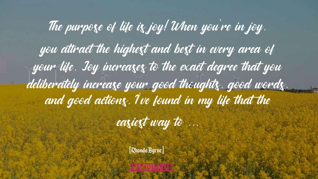 Good Thoughts quotes by Rhonda Byrne