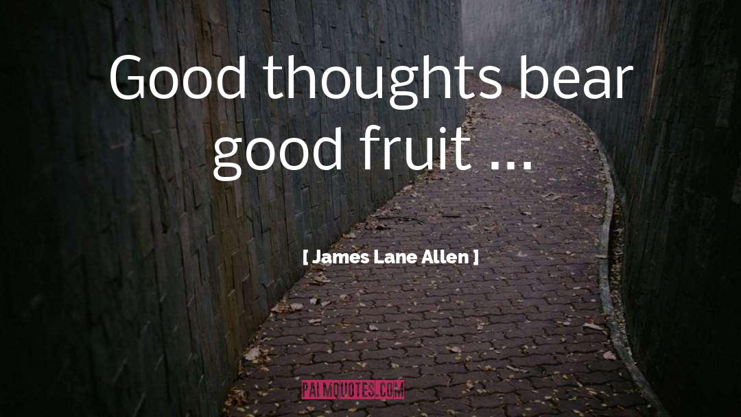 Good Thoughts quotes by James Lane Allen