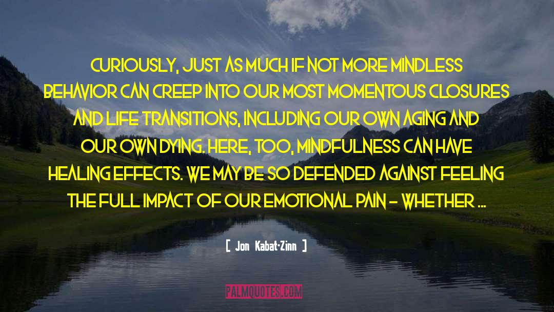 Good Transitions Into quotes by Jon Kabat-Zinn