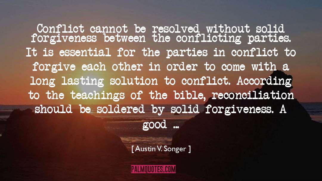 Good V Evil quotes by Austin V. Songer