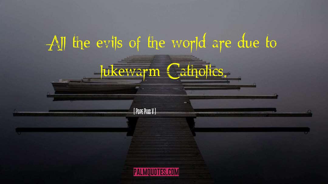 Good V Evil quotes by Pope Pius V