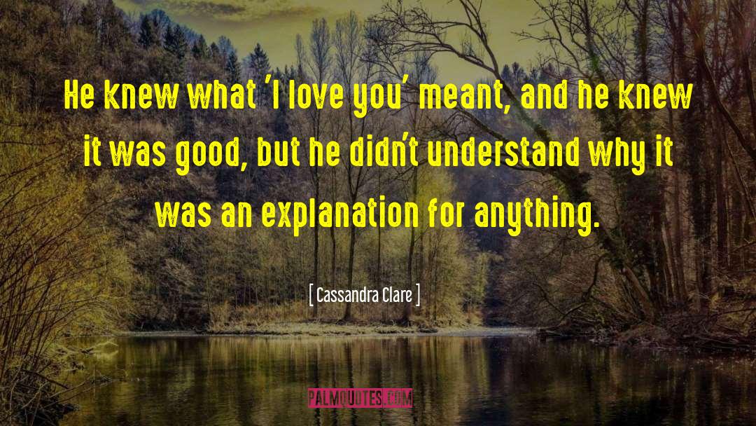 Good Why Speech quotes by Cassandra Clare