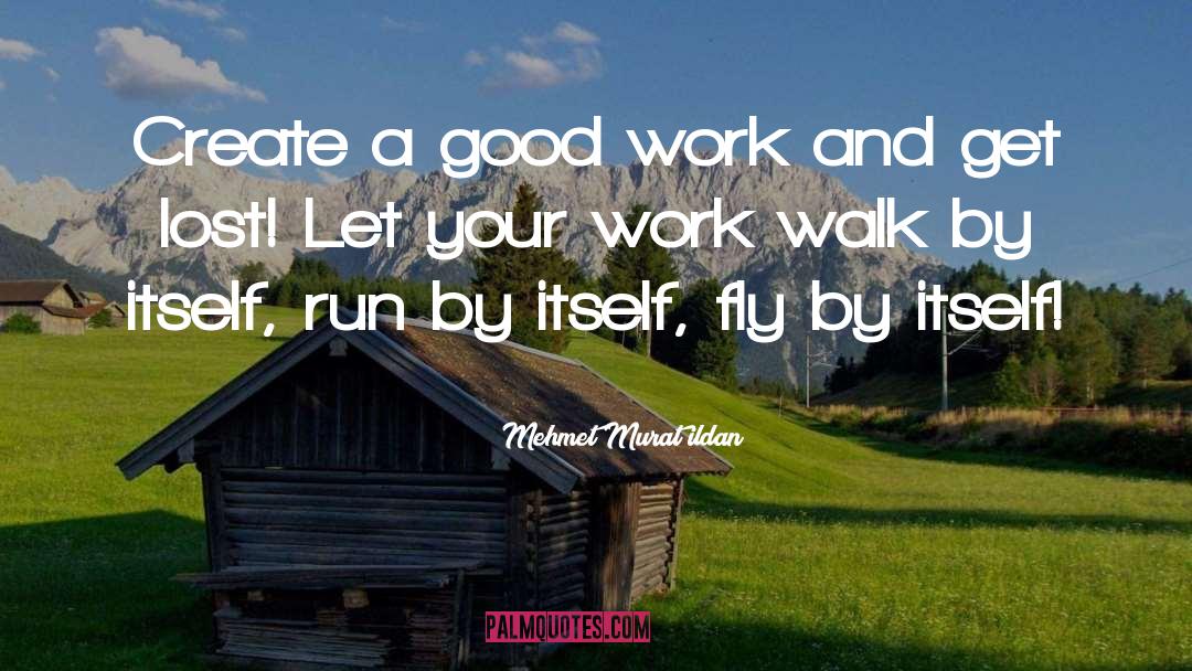 Good Work quotes by Mehmet Murat Ildan