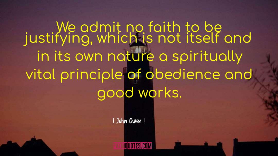 Good Works quotes by John Owen