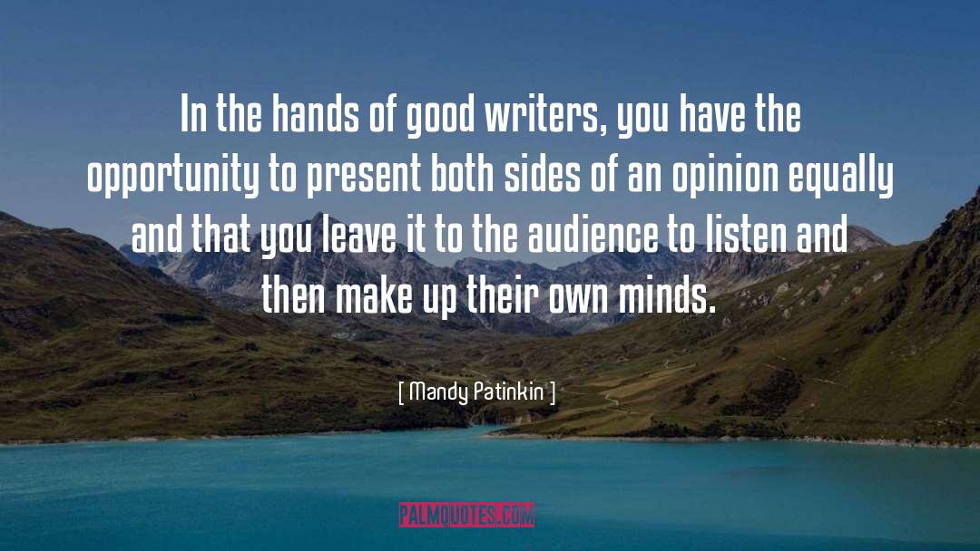 Good Writers quotes by Mandy Patinkin