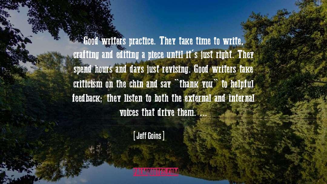 Good Writers quotes by Jeff Goins