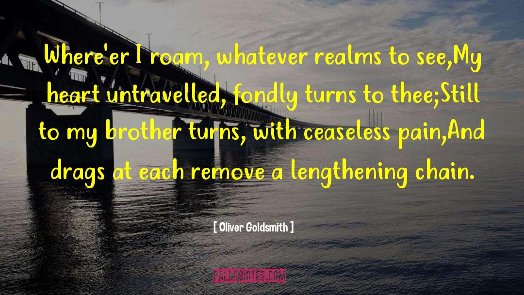 Goodbye Brother quotes by Oliver Goldsmith