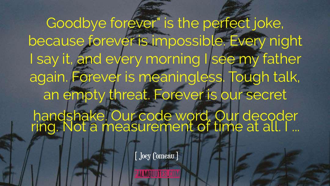 Goodbye Is Not Forever quotes by Joey Comeau