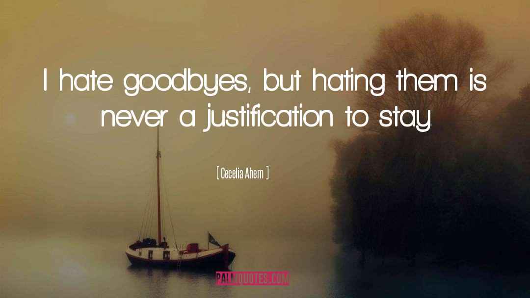 Goodbyes quotes by Cecelia Ahern