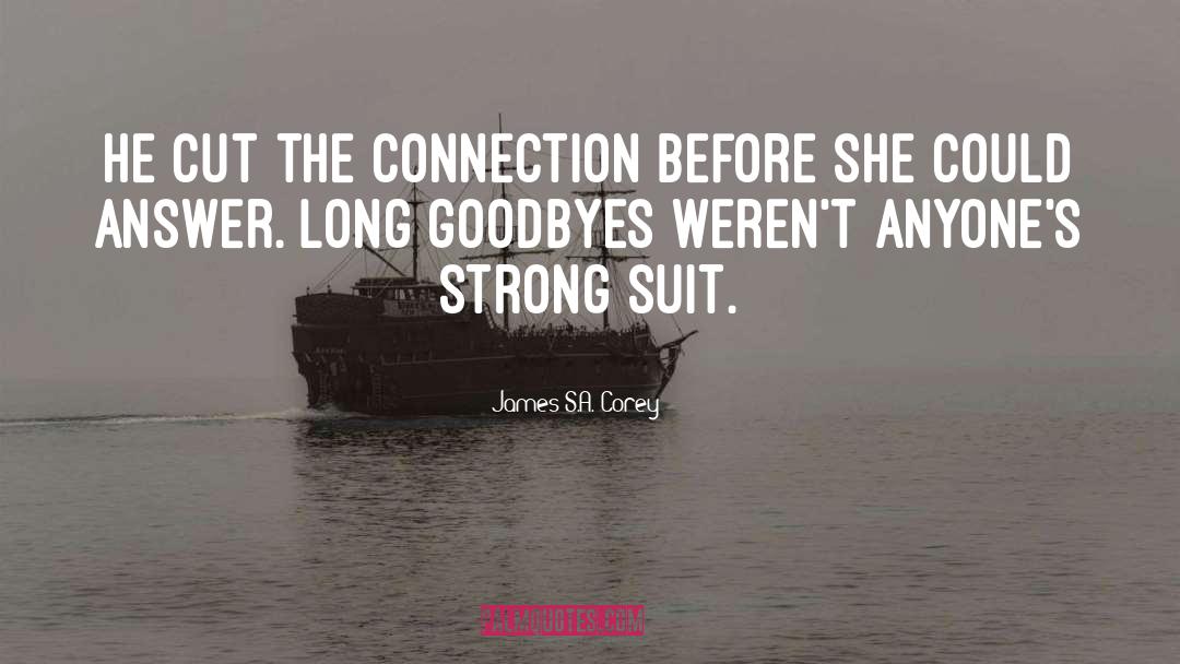 Goodbyes quotes by James S.A. Corey