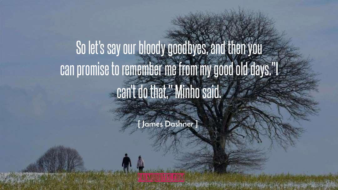 Goodbyes quotes by James Dashner