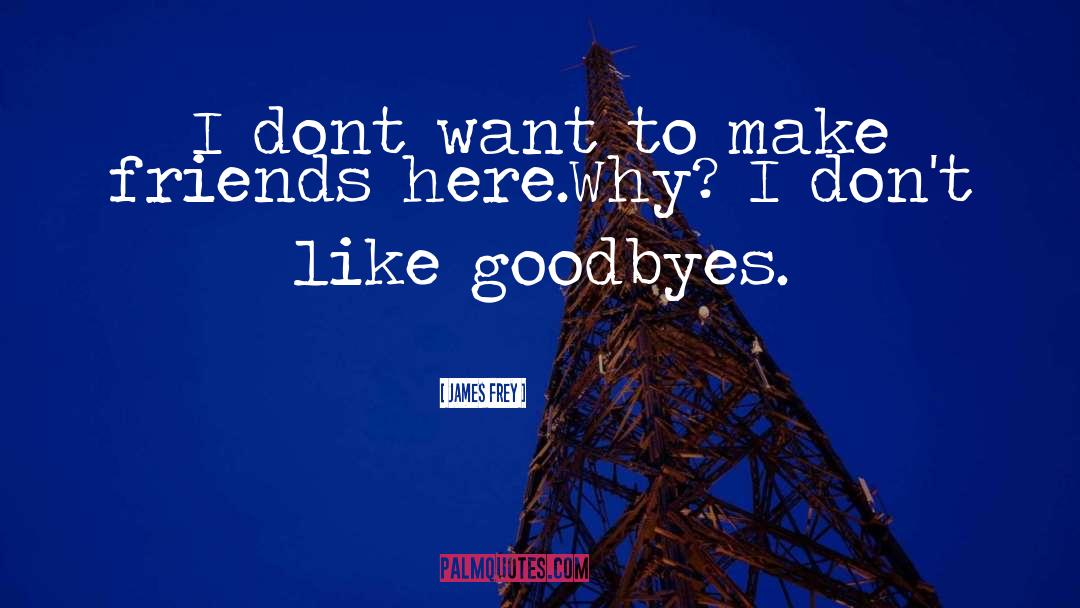 Goodbyes quotes by James Frey