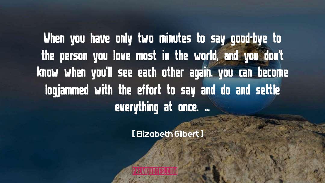 Goodbyes quotes by Elizabeth Gilbert