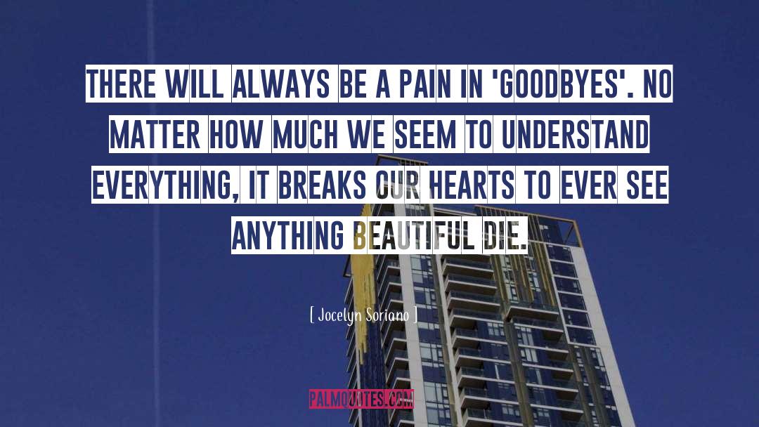 Goodbyes quotes by Jocelyn Soriano