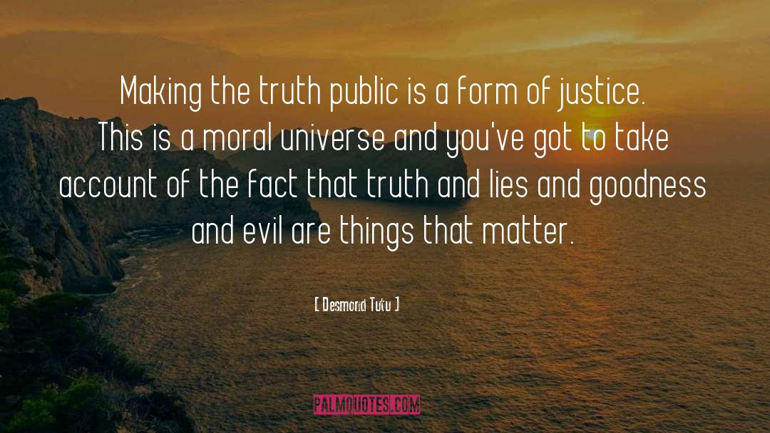 Goodness And Evil quotes by Desmond Tutu
