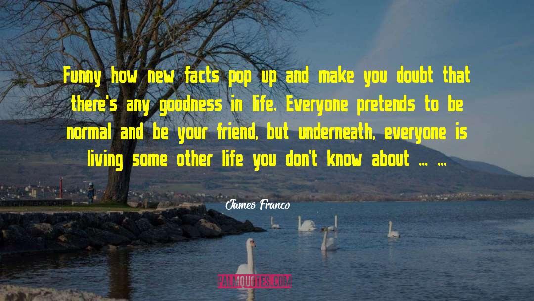 Goodness In Life quotes by James Franco