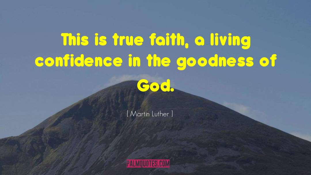 Goodness Of God quotes by Martin Luther