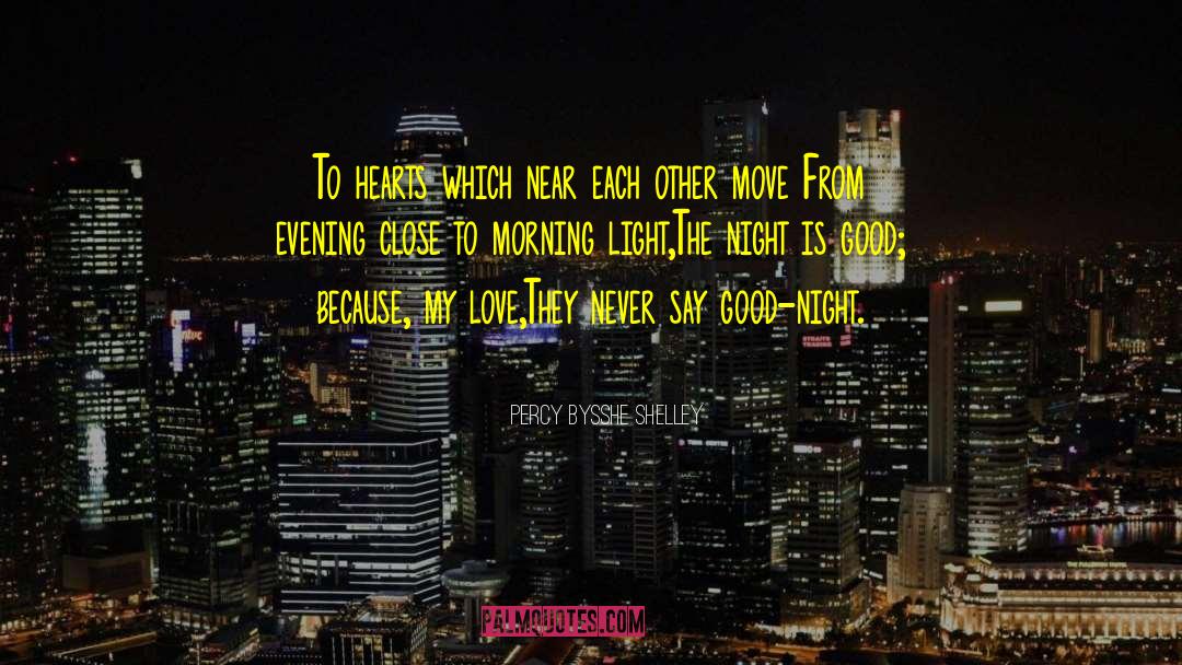 Goodnight My Love New quotes by Percy Bysshe Shelley